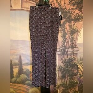 SOHO Herringbone red and black pull on pants